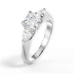 Kristin Asscher Cut Lab Grown Diamond 14Kt White Gold Engagement Ring - View 4