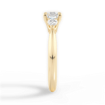 Kristin Asscher Cut Lab Grown Diamond 18Kt Yellow Gold Engagement Ring - View 2