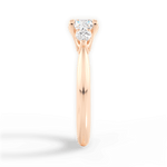 Kristin Cushion Cut Lab Grown Diamond 18Kt Rose Gold Engagement Ring - View 2