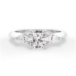 Kristin Cushion Cut Lab Grown Diamond Platinum Engagement Ring