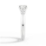 Kristin Cushion Cut Lab Grown Diamond 18Kt White Gold Engagement Ring - View 3