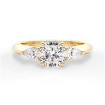 Kristin Cushion Cut Lab Grown Diamond 18Kt Yellow Gold Engagement Ring