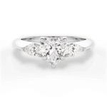 Kristin Heart Cut Lab Grown Diamond Platinum Engagement Ring