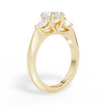 Kristin Heart Cut Lab Grown Diamond 18Kt Yellow Gold Engagement Ring - View 3