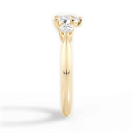 Kristin Heart Cut Lab Grown Diamond 18Kt Yellow Gold Engagement Ring - View 2