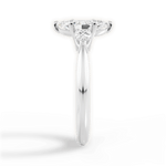 Kristin Marquise Cut Lab Grown Diamond 14Kt White Gold Engagement Ring - View 2