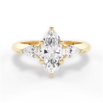 Kristin Marquise Cut Lab Grown Diamond 18Kt Yellow Gold Engagement Ring