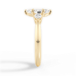 Kristin Marquise Cut Lab Grown Diamond 18Kt Yellow Gold Engagement Ring - View 4