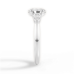 Kristin Oval Cut Lab Grown Diamond 14Kt White Gold Engagement Ring - View 2