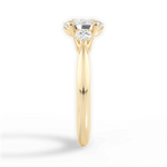 Kristin Oval Cut Lab Grown Diamond 18Kt Yellow Gold Engagement Ring - View 2