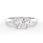 Kristin Princess Cut Lab Grown Diamond 18Kt White Gold Engagement Ring