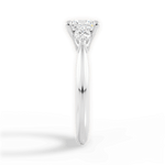 Kristin Princess Cut Lab Grown Diamond 18Kt White Gold Engagement Ring - View 4