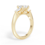 Kristin Princess Cut Lab Grown Diamond 18Kt Yellow Gold Engagement Ring - View 2