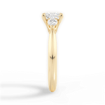 Kristin Princess Cut Lab Grown Diamond 18Kt Yellow Gold Engagement Ring - View 4