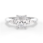 Kristin Radiant Cut Lab Grown Diamond 18Kt White Gold Engagement Ring