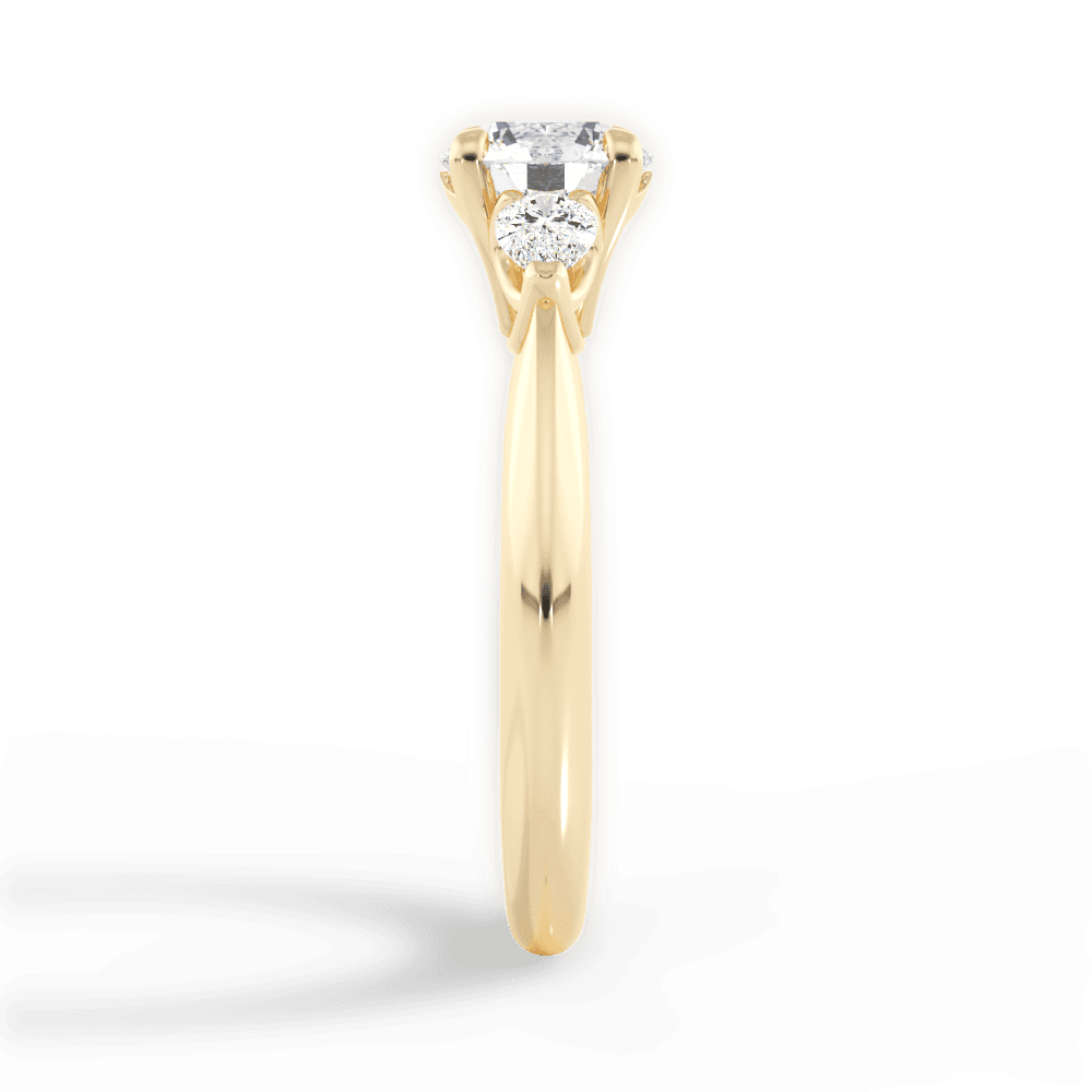 Kristin Round Cut Lab Grown Diamond 18Kt Yellow Gold Engagement Ring - View 2