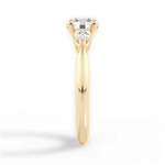 Kristin Round Cut Lab Grown Diamond 18Kt Yellow Gold Engagement Ring - View 2