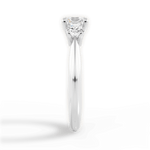 Kaitlin Asscher Cut Lab Grown Diamond 18Kt White Gold Engagement Ring - View 3