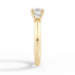 Kaitlin Asscher Cut Lab Grown Diamond 18Kt Yellow Gold Engagement Ring - View 3
