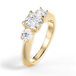 Kaitlin Asscher Cut Lab Grown Diamond 18Kt Yellow Gold Engagement Ring - View 4