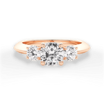 Kaitlin Cushion Cut Lab Grown Diamond 18Kt Rose Gold Engagement Ring