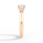 Kaitlin Cushion Cut Lab Grown Diamond 18Kt Rose Gold Engagement Ring - View 4