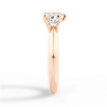 Kaitlin Heart Cut Lab Grown Diamond 18Kt Rose Gold Engagement Ring - View 3