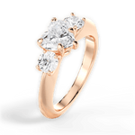 Kaitlin Heart Cut Lab Grown Diamond 18Kt Rose Gold Engagement Ring - View 4