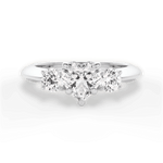 Kaitlin Heart Cut Lab Grown Diamond Platinum Engagement Ring