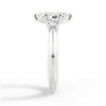 Kaitlin Marquise Cut Lab Grown Diamond Platinum Engagement Ring - View 2