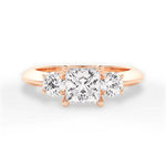 Kaitlin Princess Cut Lab Grown Diamond 18Kt Rose Gold Engagement Ring