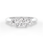 Kaitlin Princess Cut Lab Grown Diamond Platinum Engagement Ring