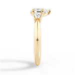 Kaitlin Pear Cut Lab Grown Diamond 18Kt Yellow Gold Engagement Ring - View 3
