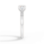 Audrey Asscher Cut Lab Grown Diamond Platinum Engagement Ring - View 3