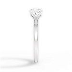 Audrey Cushion Cut Lab Grown Diamond Platinum Engagement Ring - View 3