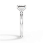 Audrey Emerald Cut Lab Grown Diamond Platinum Engagement Ring - View 4