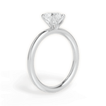 Audrey Heart Cut Lab Grown Diamond 18Kt White Gold Engagement Ring - View 2