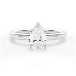 Audrey Pear Cut Lab Grown Diamond Platinum Engagement Ring