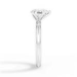 Audrey Pear Cut Lab Grown Diamond Platinum Engagement Ring - View 2