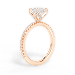 Cora Asscher Cut Lab Grown Diamond 18Kt Rose Gold Engagement Ring - View 2