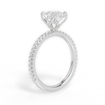 Cora Asscher Cut Lab Grown Diamond Platinum Engagement Ring - View 2