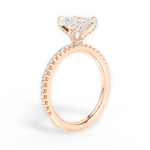 Cora Radiant Cut Lab Grown Diamond 18Kt Rose Gold Engagement Ring - View 4