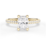 Cora Radiant Cut Lab Grown Diamond 18Kt Yellow Gold Engagement Ring