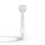 Danielle Asscher Cut Lab Grown Diamond 14Kt White Gold Engagement Ring - View 2