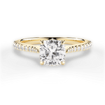 Danielle Cushion Cut Lab Grown Diamond 18Kt Yellow Gold Engagement Ring