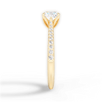 Danielle Cushion Cut Lab Grown Diamond 18Kt Yellow Gold Engagement Ring - View 2