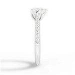 Danielle Heart Cut Lab Grown Diamond 18Kt White Gold Engagement Ring - View 2