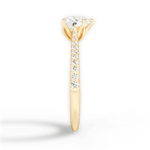 Danielle Heart Cut Lab Grown Diamond 18Kt Yellow Gold Engagement Ring - View 2