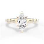 Danielle Marquise Cut Lab Grown Diamond 18Kt Yellow Gold Engagement Ring
