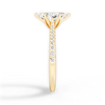 Danielle Marquise Cut Lab Grown Diamond 18Kt Yellow Gold Engagement Ring - View 2
